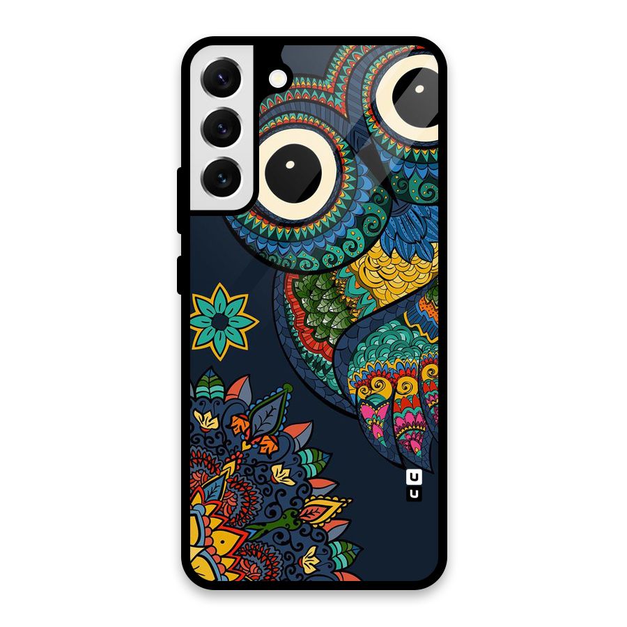 Owl Eyes Glass Back Case for Galaxy S22 Plus 5G