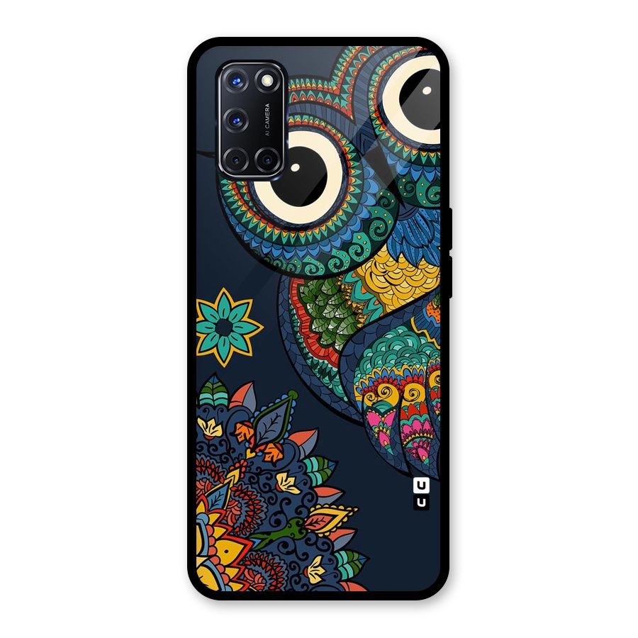 Owl Eyes Glass Back Case for Oppo A52
