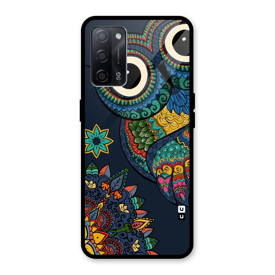 Owl Eyes Glass Back Case for Oppo A53s 5G