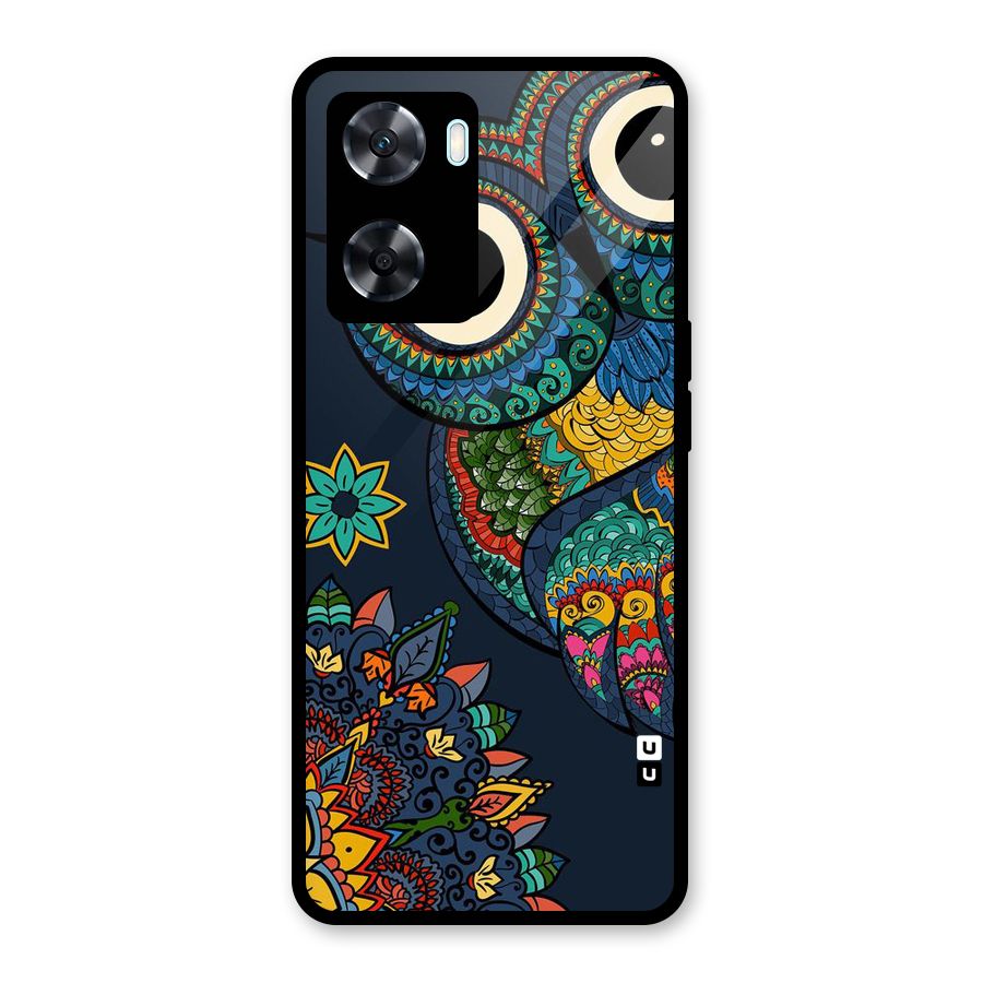 Owl Eyes Glass Back Case for Oppo A77