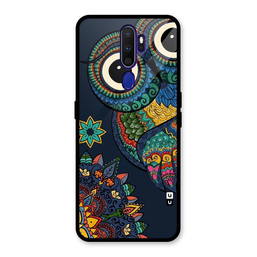 Owl Eyes Glass Back Case for Oppo A9 (2020)