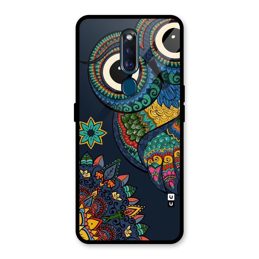 Owl Eyes Glass Back Case for Oppo F11 Pro