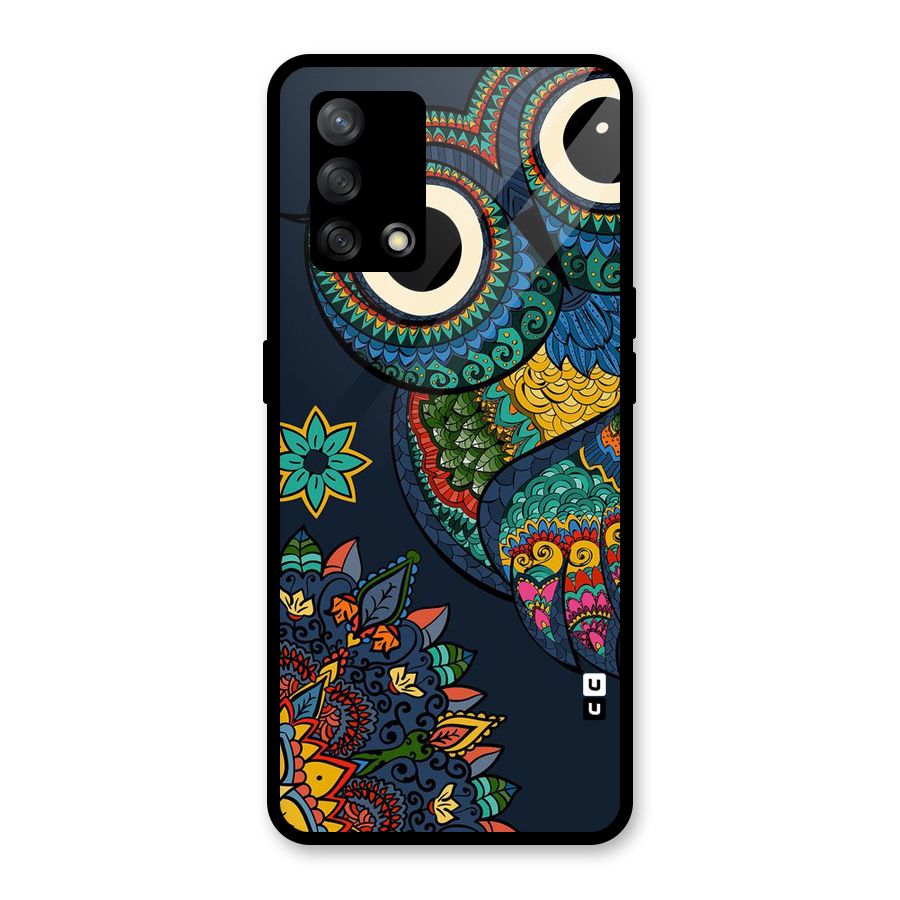 Owl Eyes Glass Back Case for Oppo F19