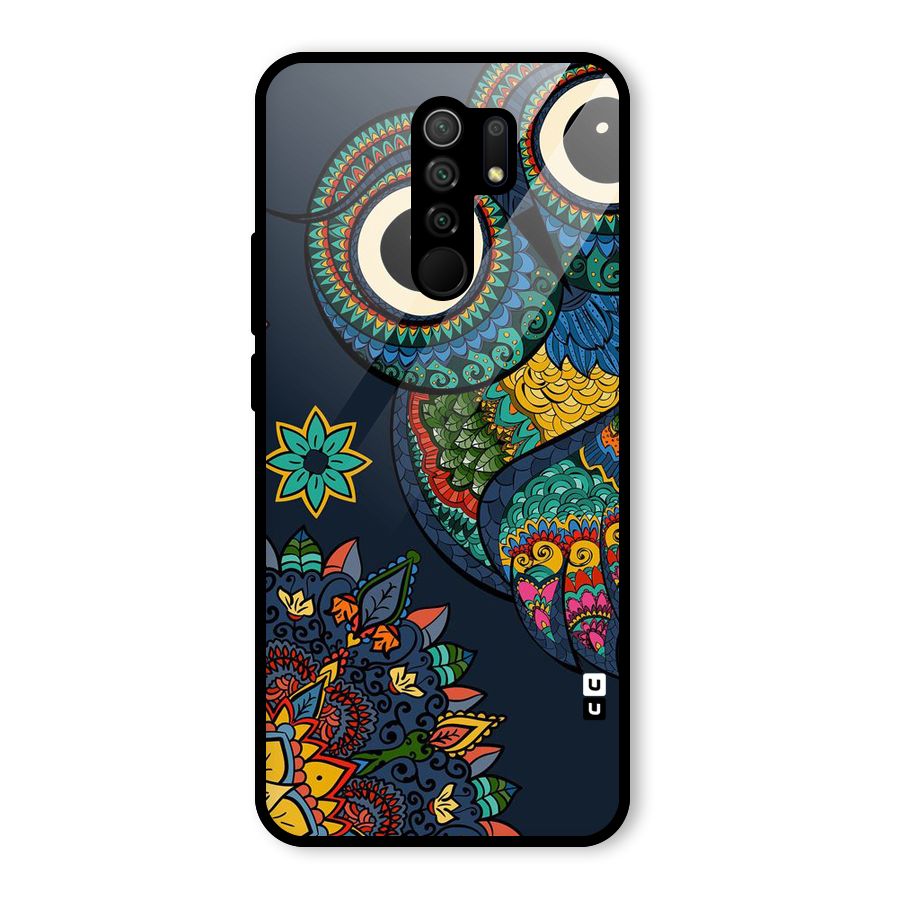 Owl Eyes Glass Back Case for Poco M2