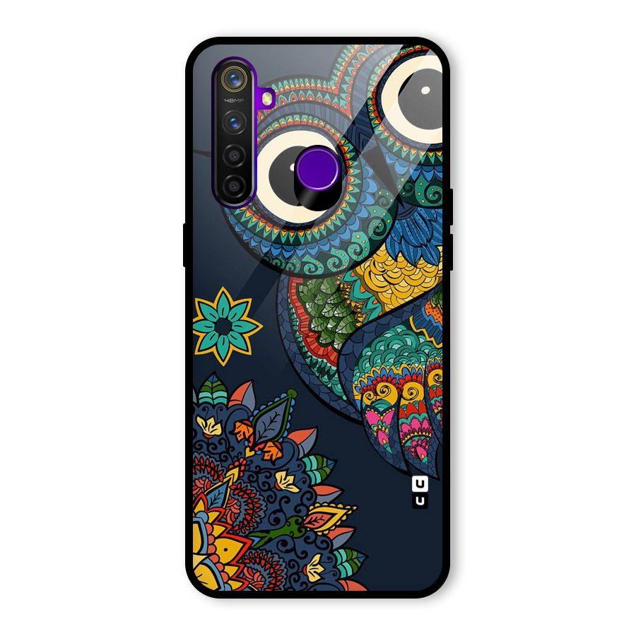 Owl Eyes Glass Back Case for Realme 5 Pro