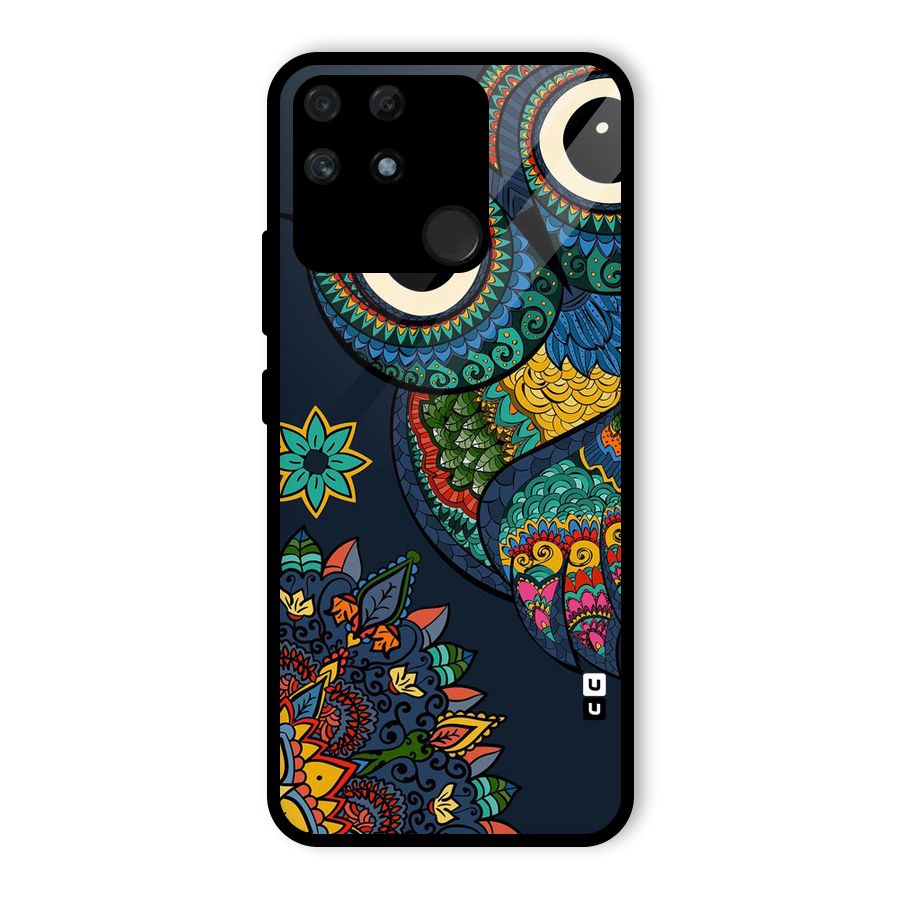 Owl Eyes Glass Back Case for Realme Narzo 50A