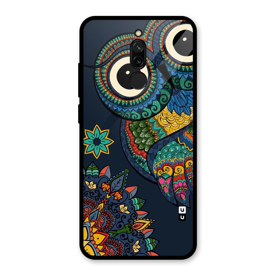 Owl Eyes Glass Back Case for Redmi 8