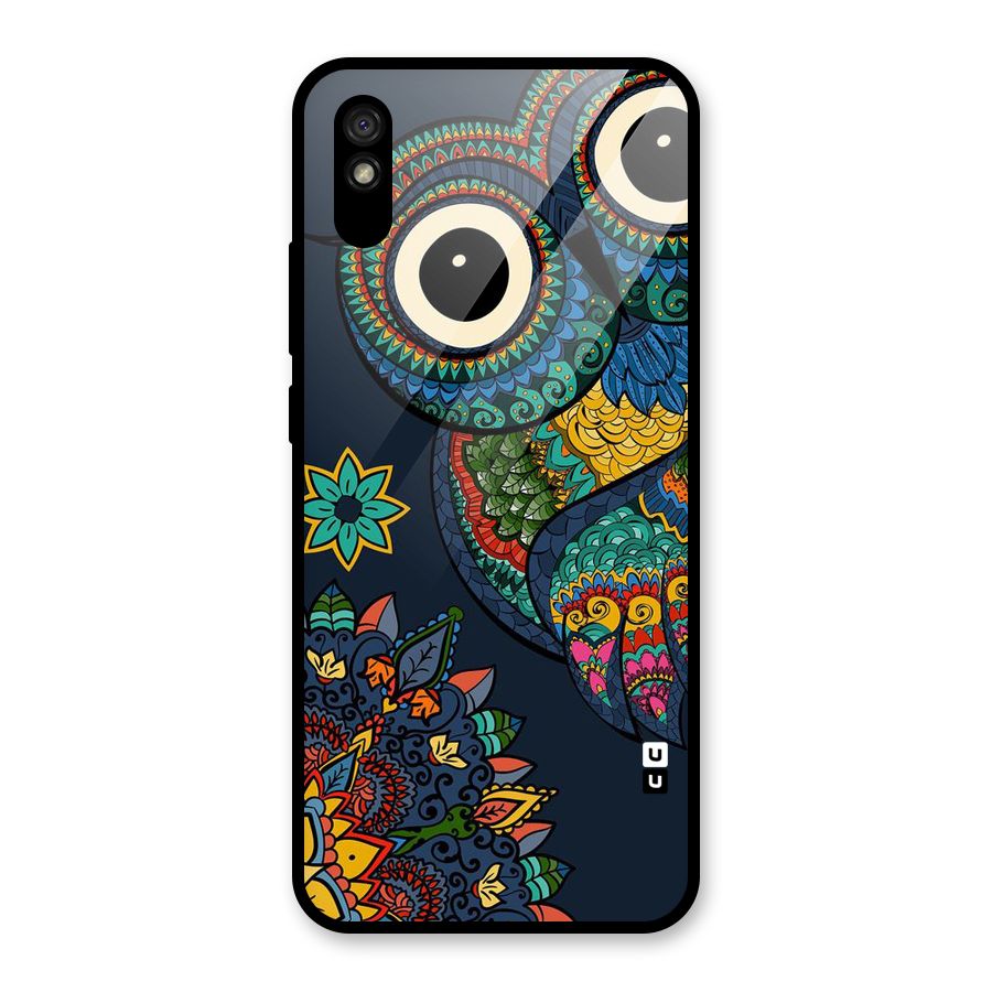 Owl Eyes Glass Back Case for Redmi 9A