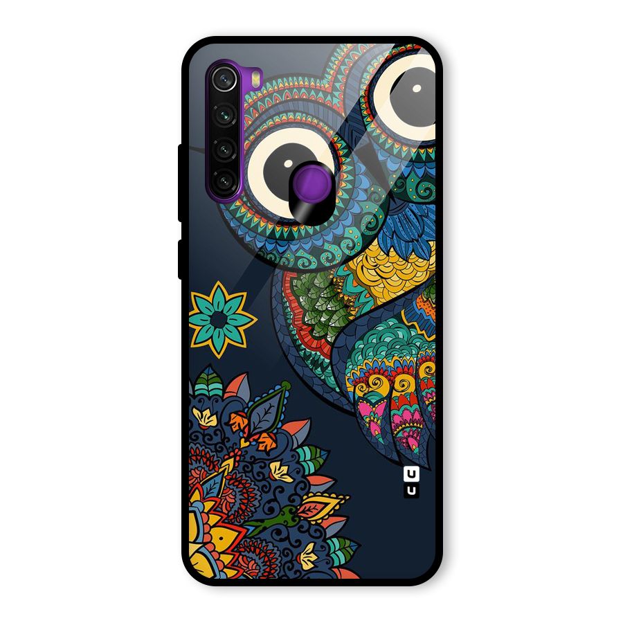 Owl Eyes Glass Back Case for Redmi Note 8