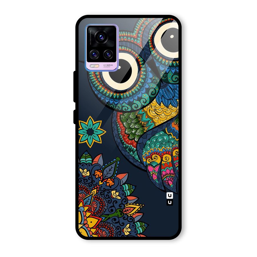 Owl Eyes Glass Back Case for Vivo V20 Pro