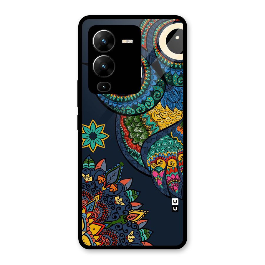 Owl Eyes Glass Back Case for Vivo V25 Pro