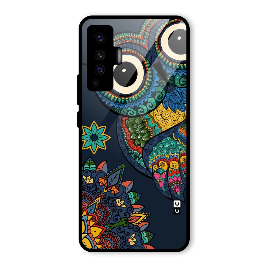 Owl Eyes Glass Back Case for Vivo X50