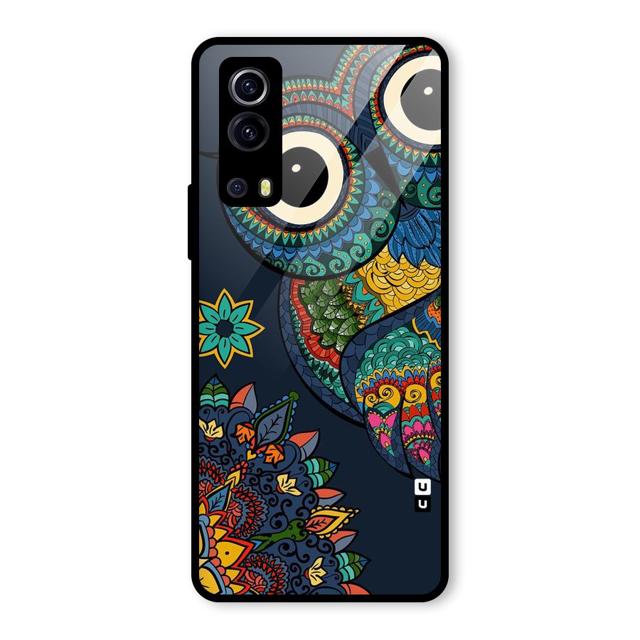 Owl Eyes Glass Back Case for Vivo iQOO Z3