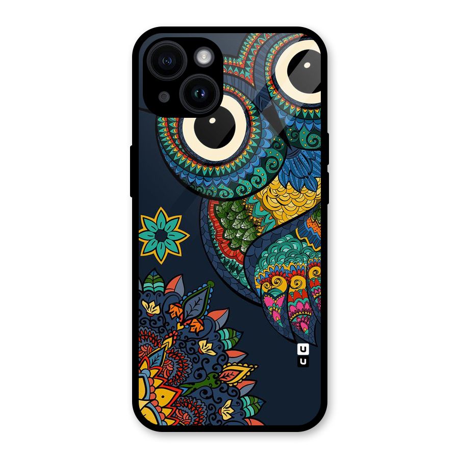 Owl Eyes Glass Back Case for iPhone 14