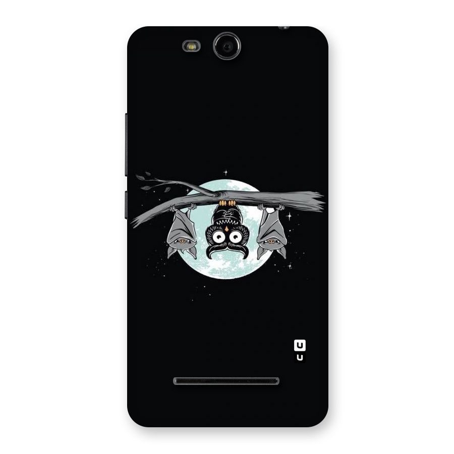 Owl Hanging Back Case for Micromax Canvas Juice 3 Q392