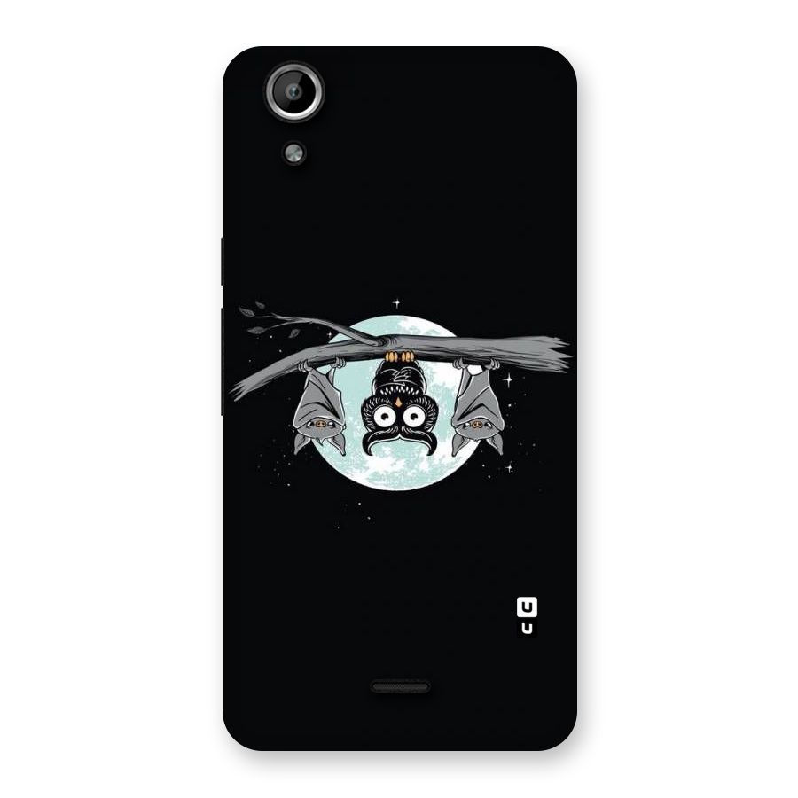 Owl Hanging Back Case for Micromax Canvas Selfie Lens Q345