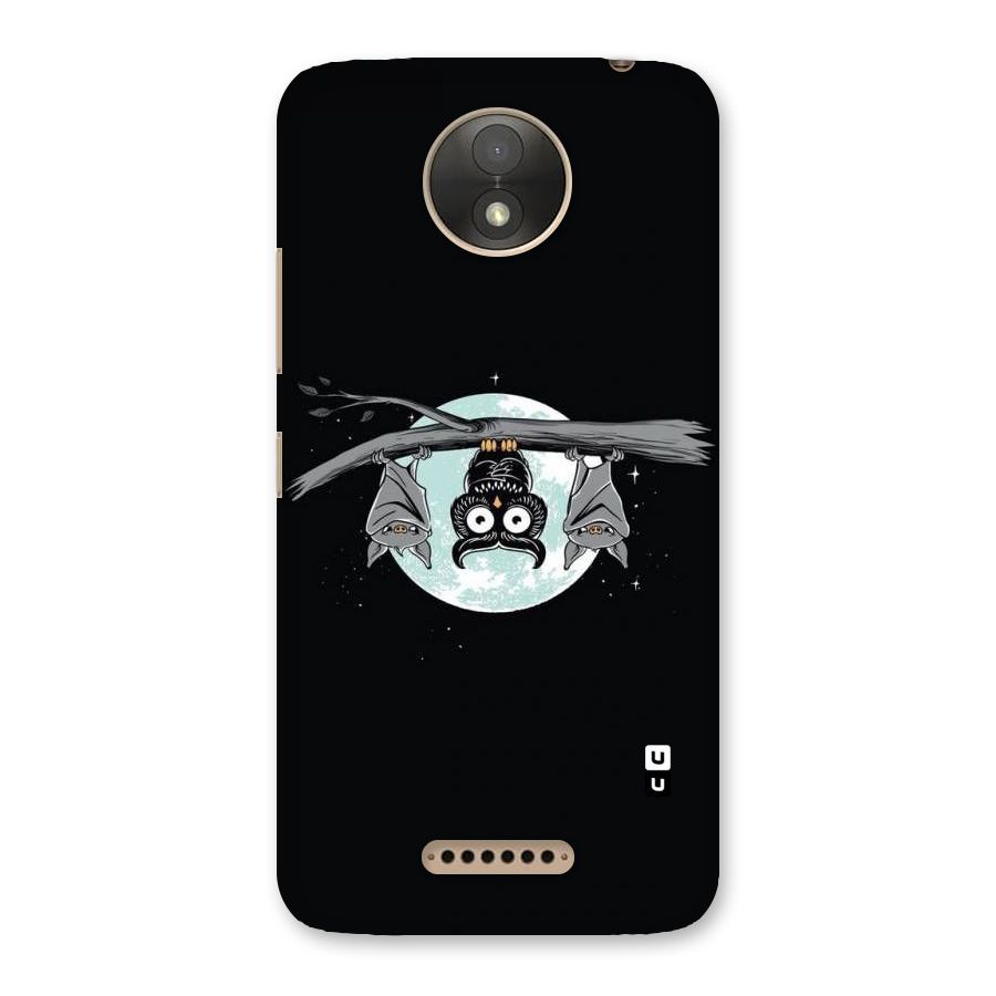 Owl Hanging Back Case for Moto C Plus