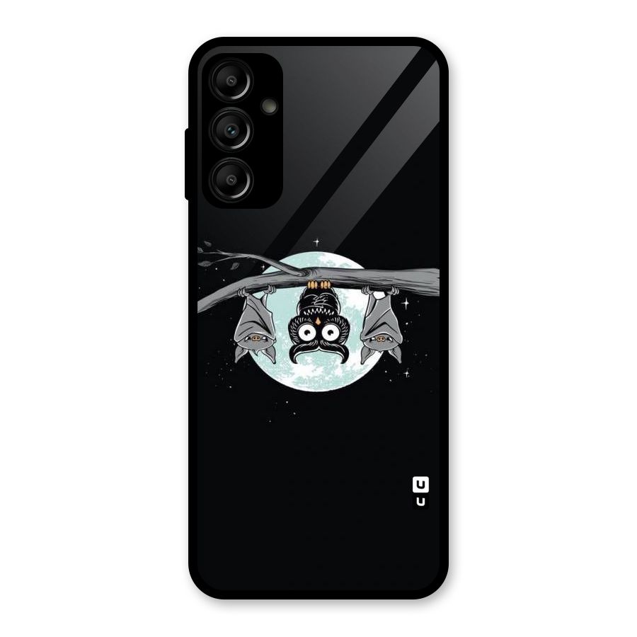 Owl Hanging Glass Back Case for Galaxy A14 5G
