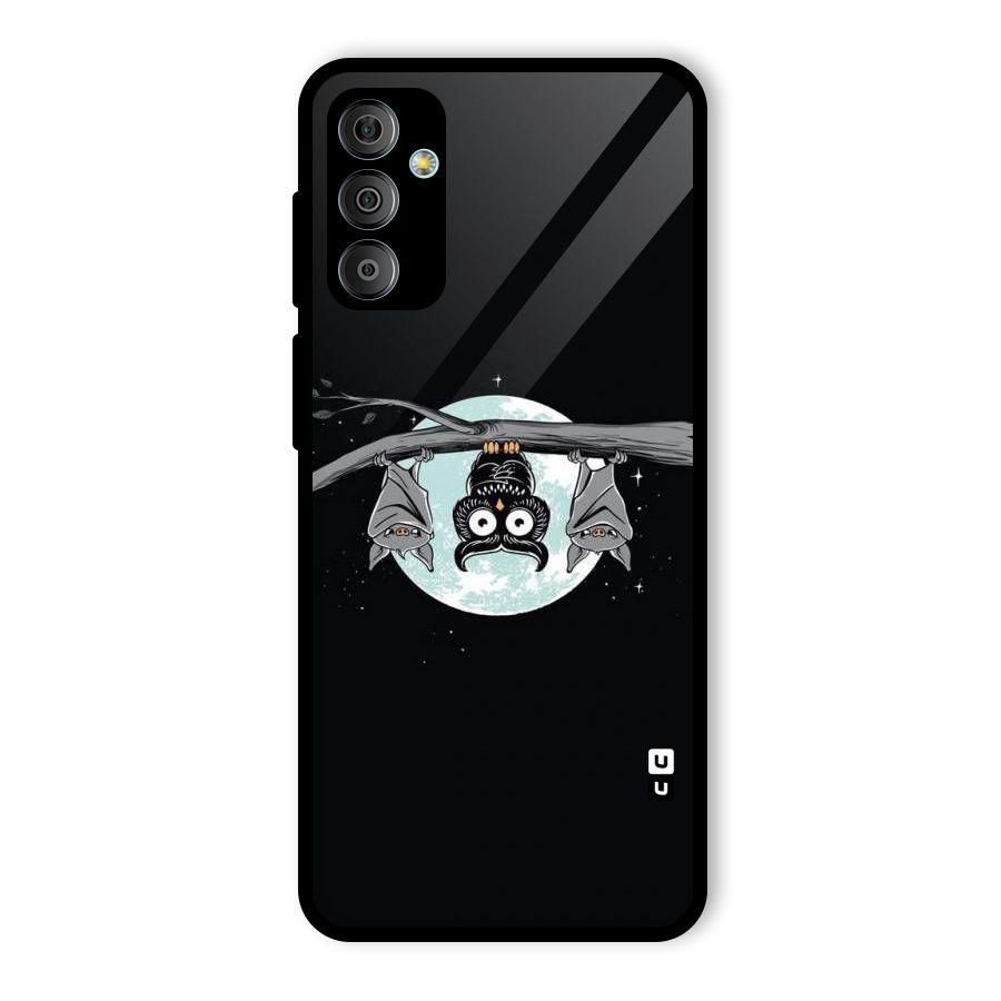 Owl Hanging Glass Back Case for Galaxy F23