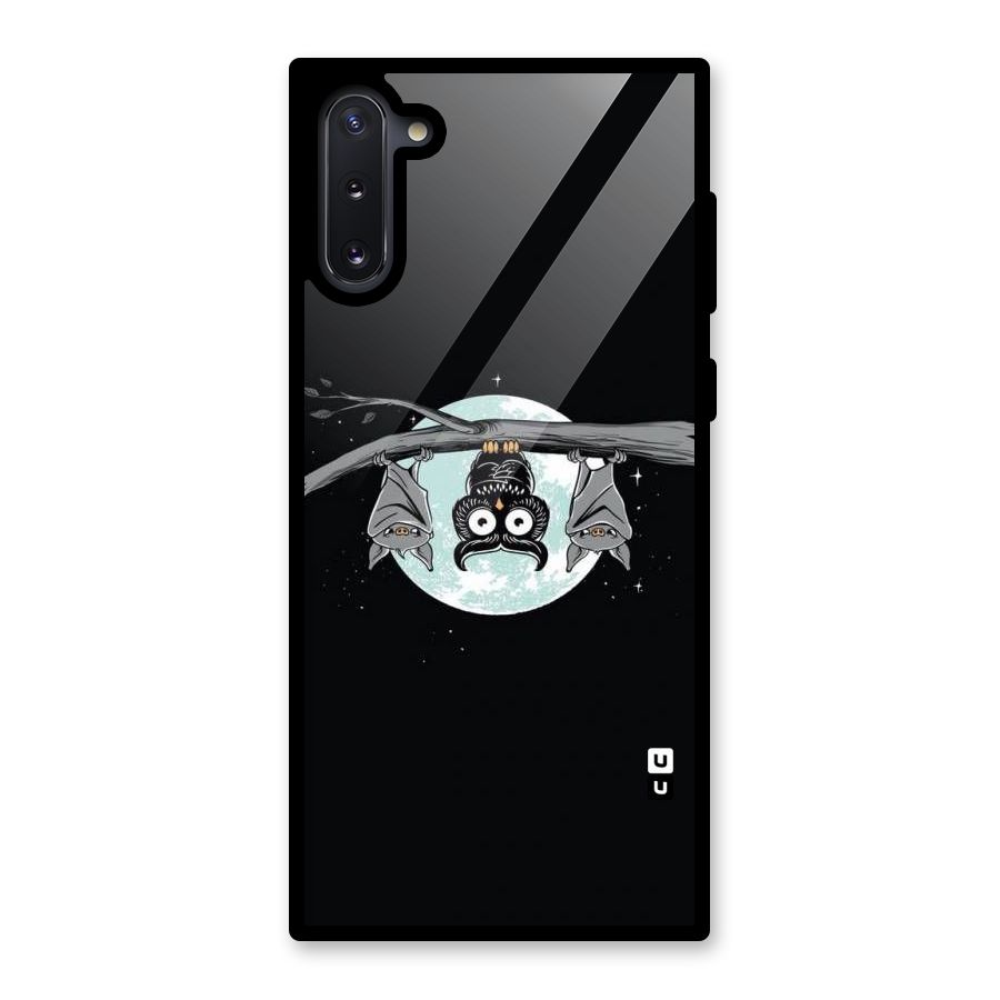 Owl Hanging Glass Back Case for Galaxy Note 10