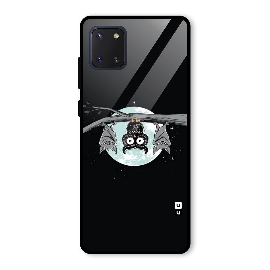 Owl Hanging Glass Back Case for Galaxy Note 10 Lite
