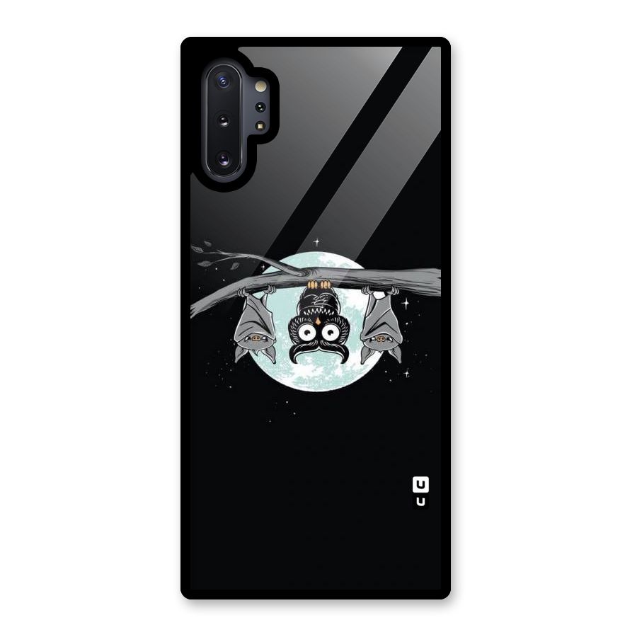 Owl Hanging Glass Back Case for Galaxy Note 10 Plus