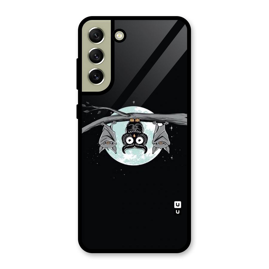 Owl Hanging Glass Back Case for Galaxy S21 FE 5G