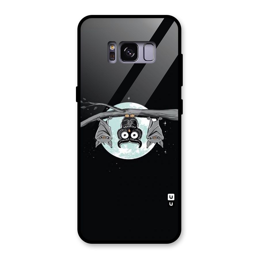 Owl Hanging Glass Back Case for Galaxy S8
