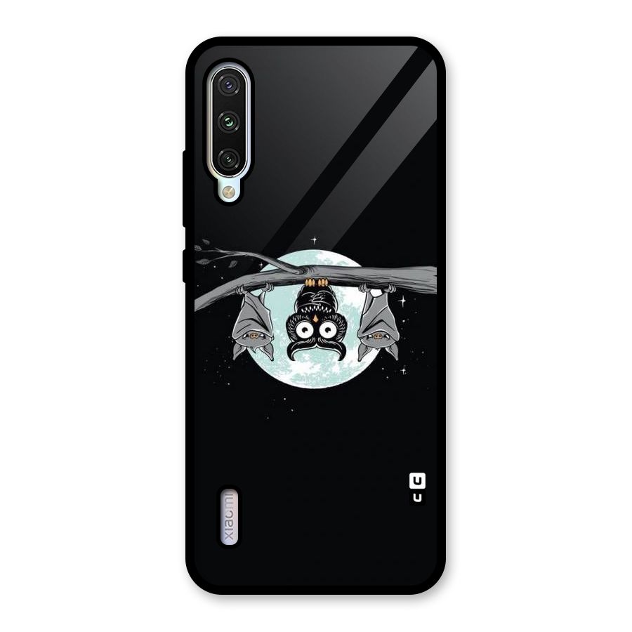 Owl Hanging Glass Back Case for Mi A3