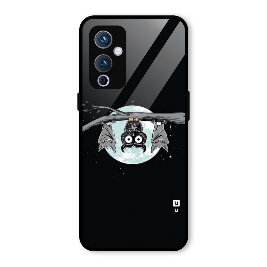 Owl Hanging Glass Back Case for OnePlus 9