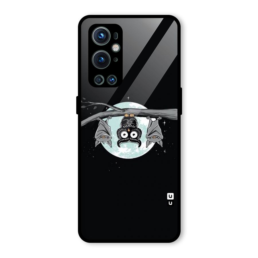 Owl Hanging Glass Back Case for OnePlus 9 Pro
