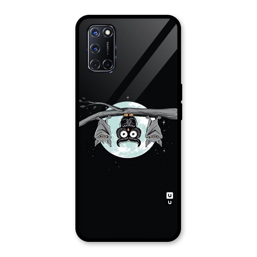 Owl Hanging Glass Back Case for Oppo A52