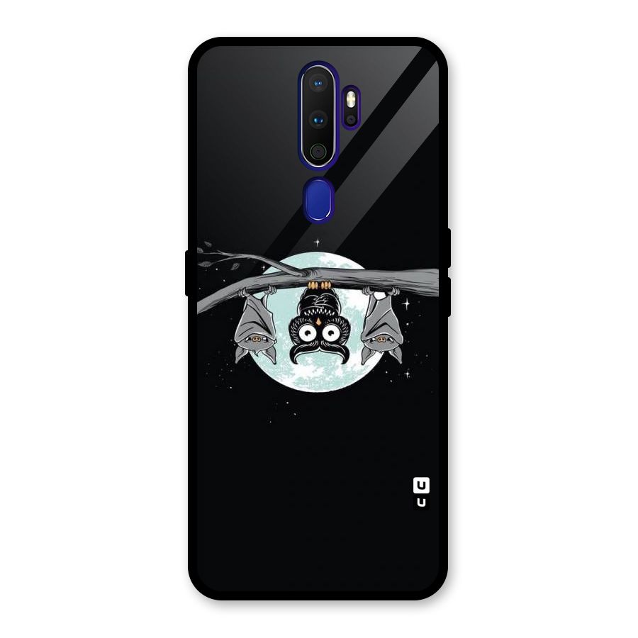 Owl Hanging Glass Back Case for Oppo A9 (2020)