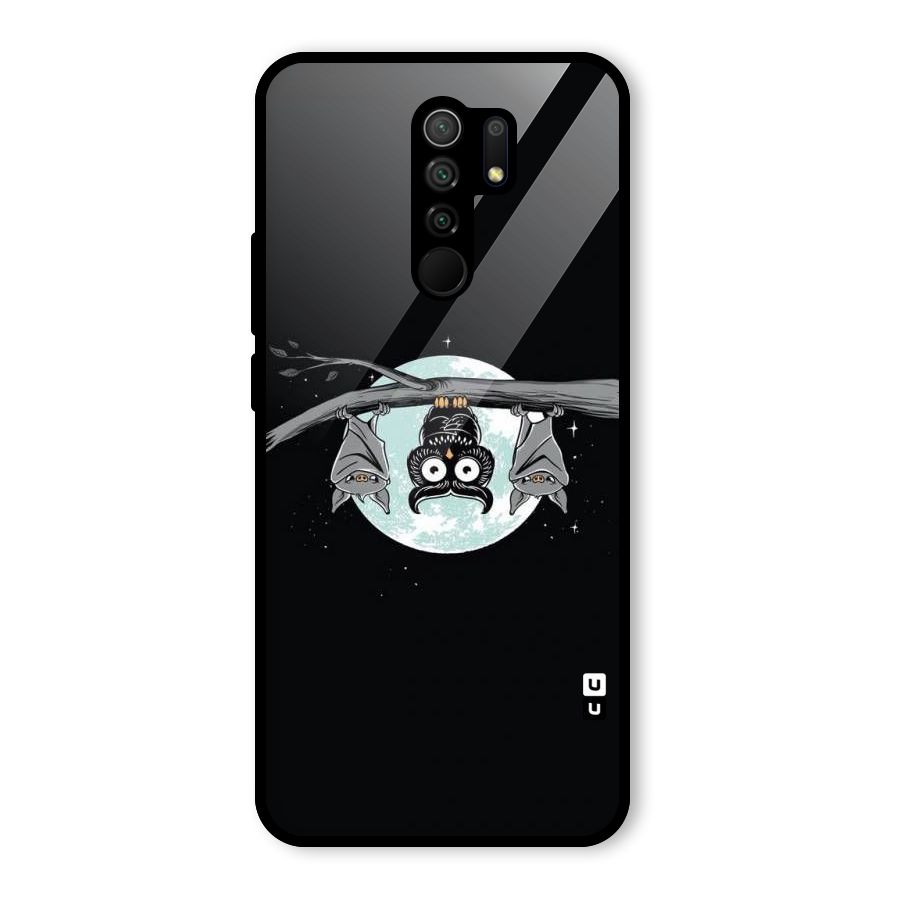 Owl Hanging Glass Back Case for Poco M2