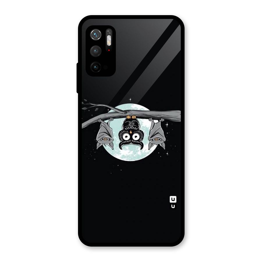 Owl Hanging Glass Back Case for Poco M3 Pro 5G