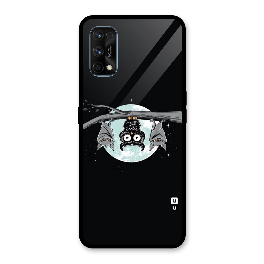 Owl Hanging Glass Back Case for Realme 7 Pro