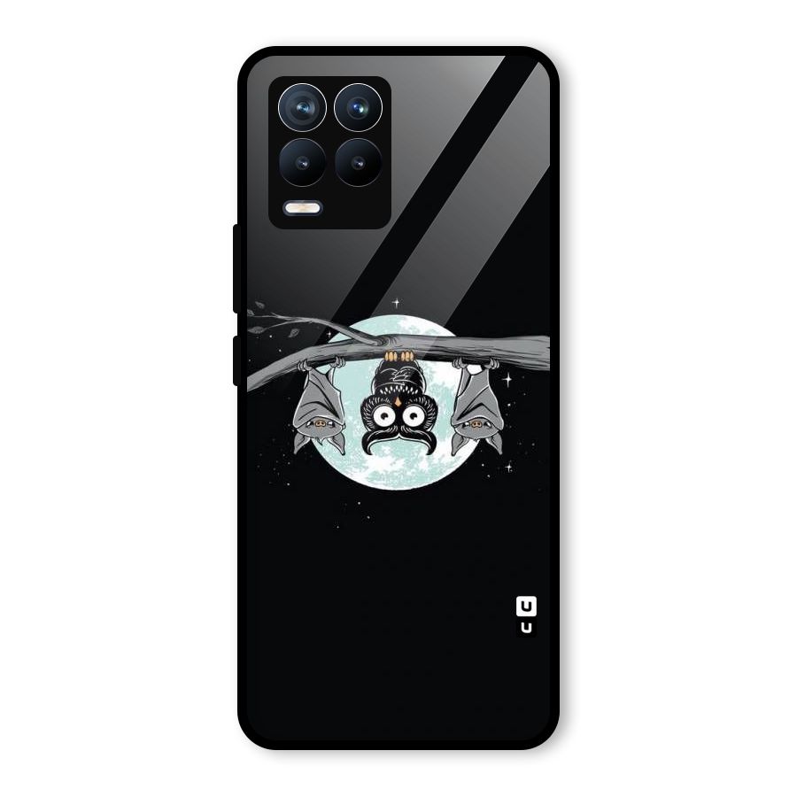 Owl Hanging Glass Back Case for Realme 8 Pro