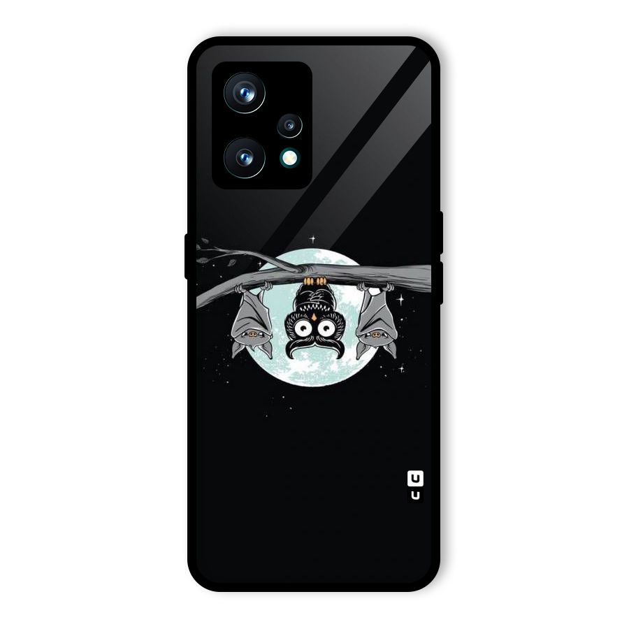Owl Hanging Glass Back Case for Realme 9 Pro Plus 5G