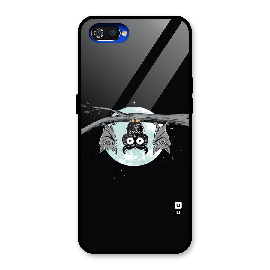 Owl Hanging Glass Back Case for Realme C2