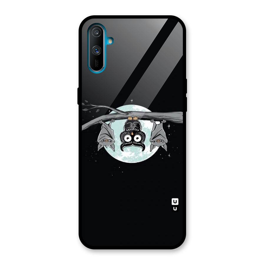 Owl Hanging Glass Back Case for Realme C3