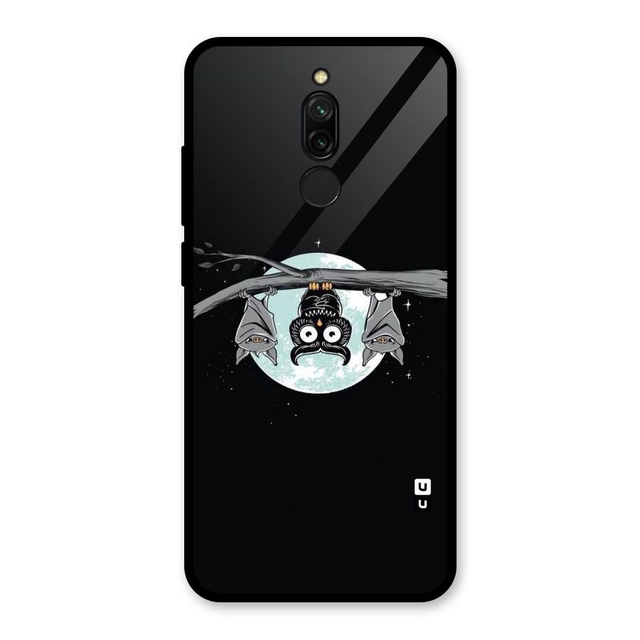 Owl Hanging Glass Back Case for Redmi 8