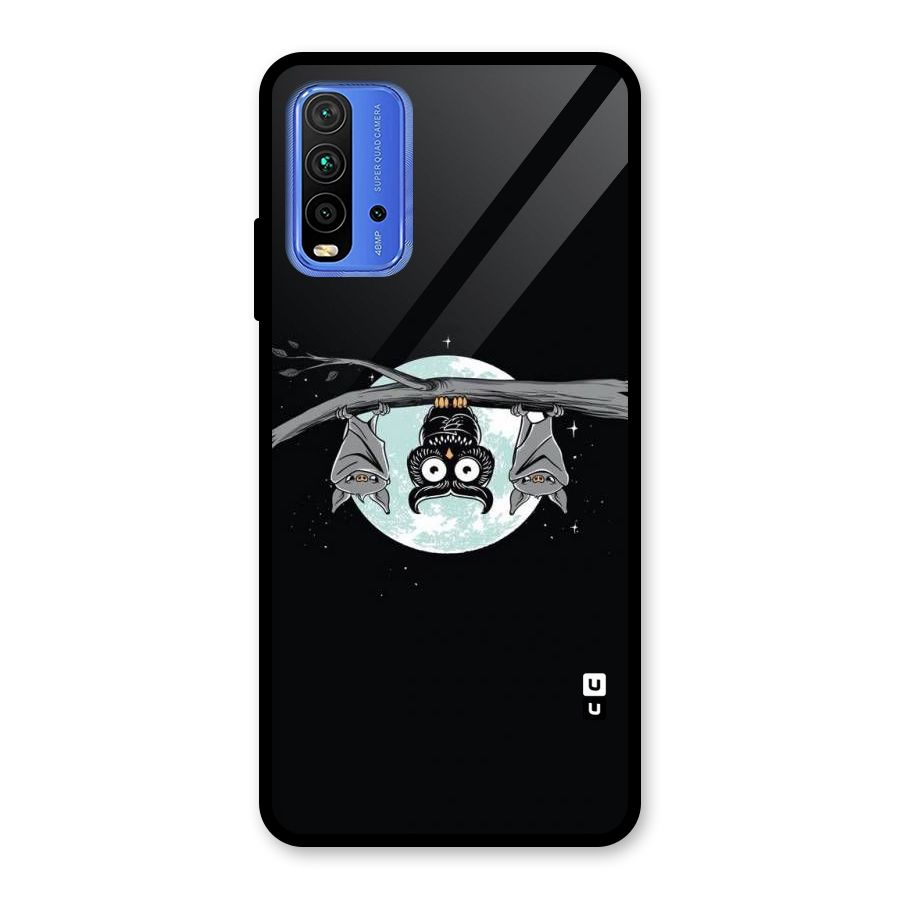 Owl Hanging Glass Back Case for Redmi 9 Power