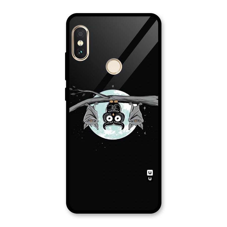 Owl Hanging Glass Back Case for Redmi Note 5 Pro
