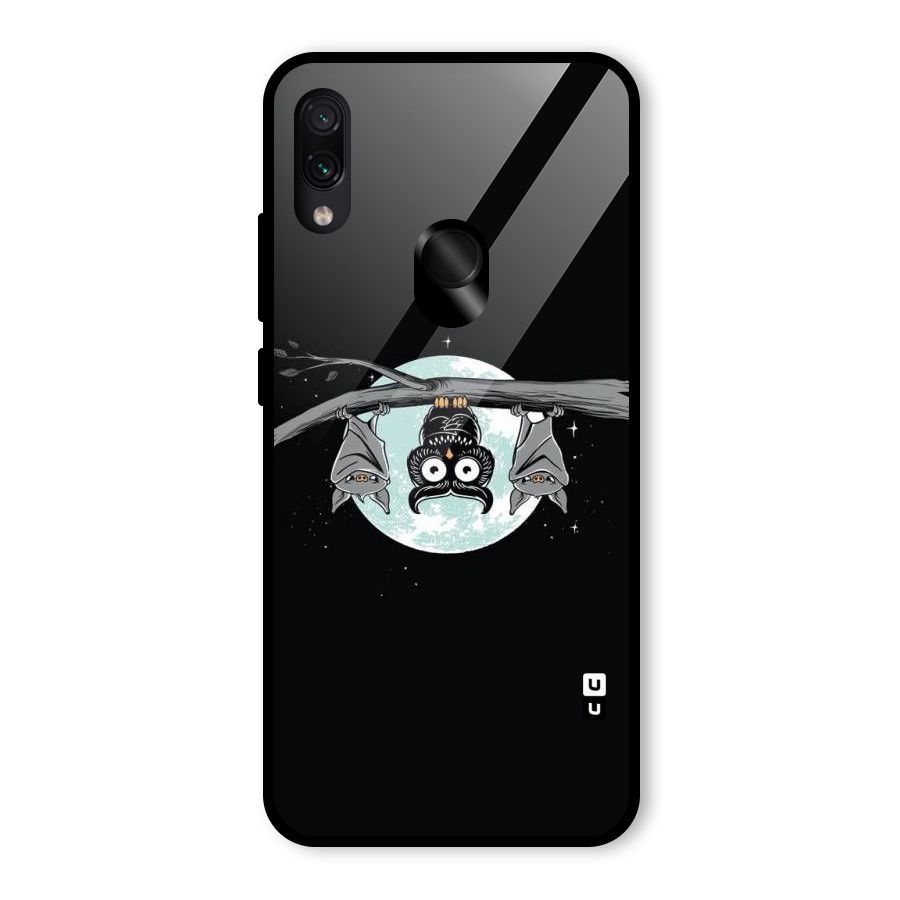 Owl Hanging Glass Back Case for Redmi Note 7 Pro