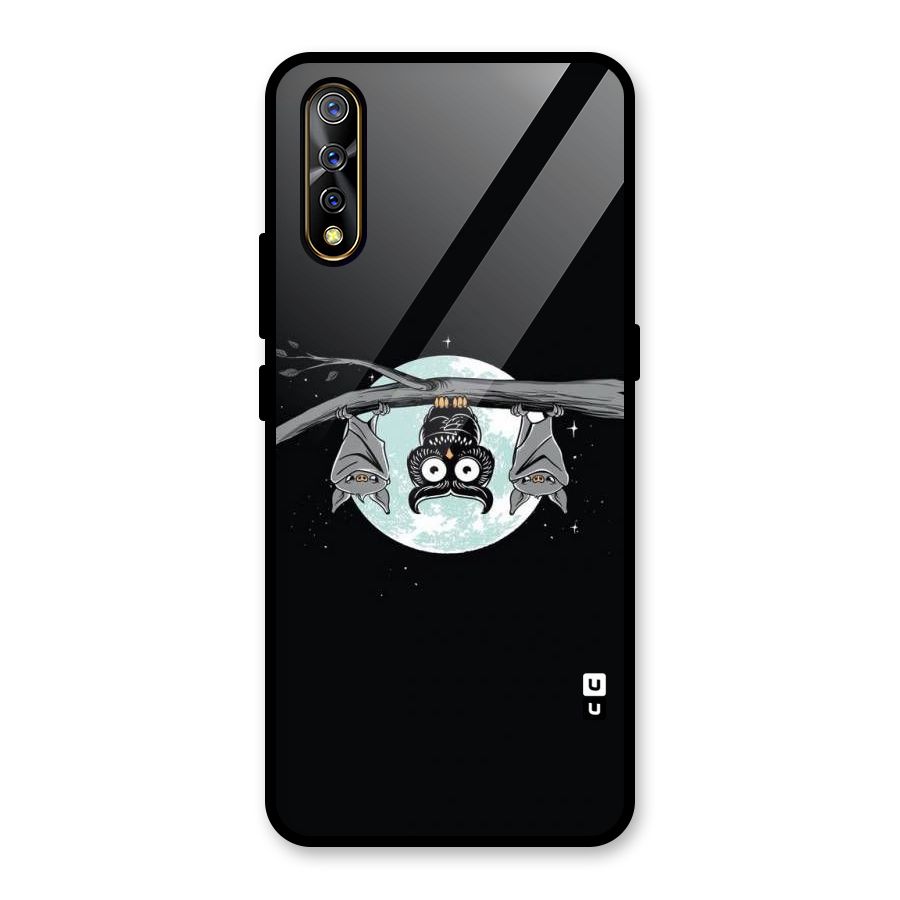 Owl Hanging Glass Back Case for Vivo S1