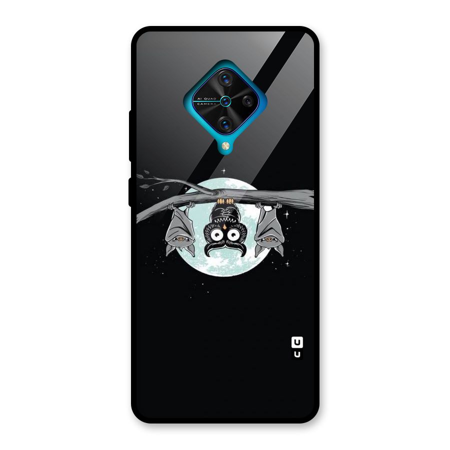 Owl Hanging Glass Back Case for Vivo S1 Pro