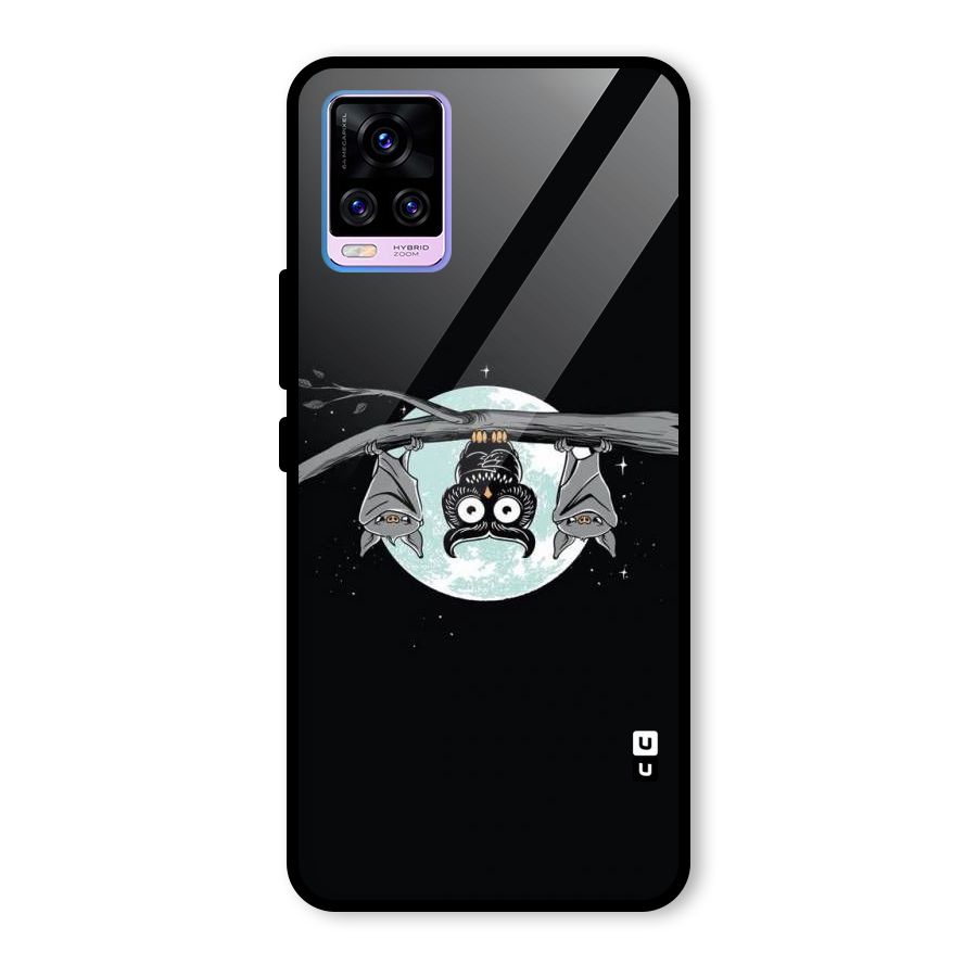 Owl Hanging Glass Back Case for Vivo V20 Pro
