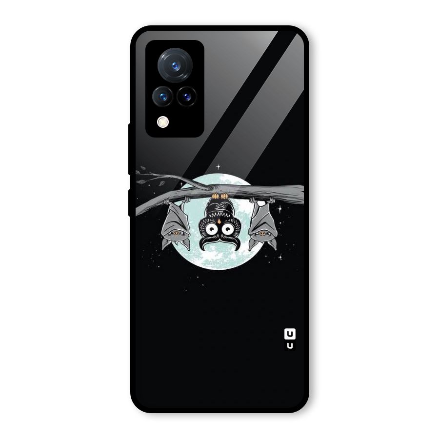 Owl Hanging Glass Back Case for Vivo V21 5G