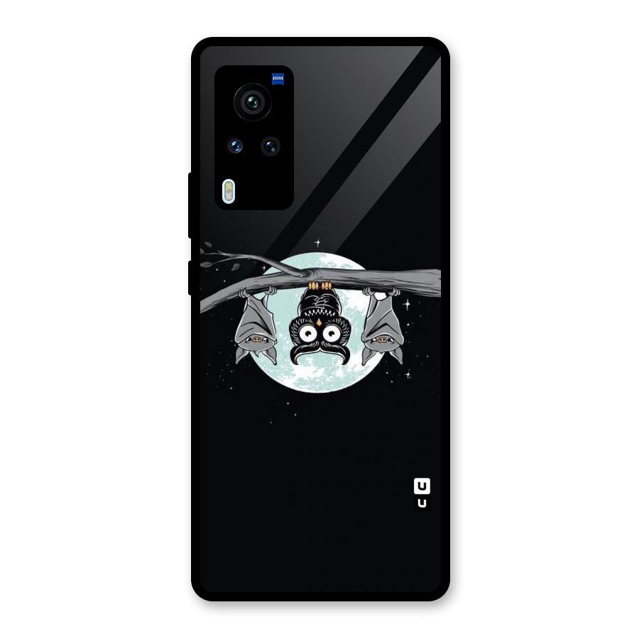Owl Hanging Glass Back Case for Vivo X60 Pro