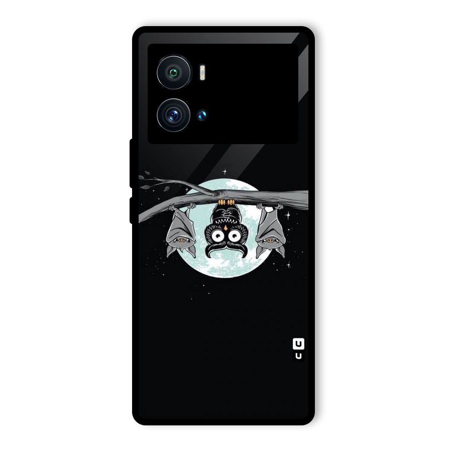 Owl Hanging Glass Back Case for Vivo iQOO 9 Pro